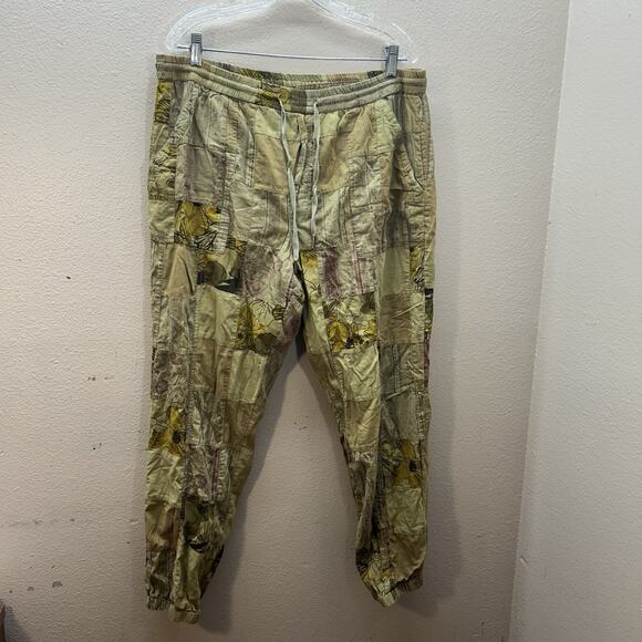 Anthropologie Jogger Pants Patchwork Hippie Boho Festival Indie Womens L Pull On - Picture 2 of 16